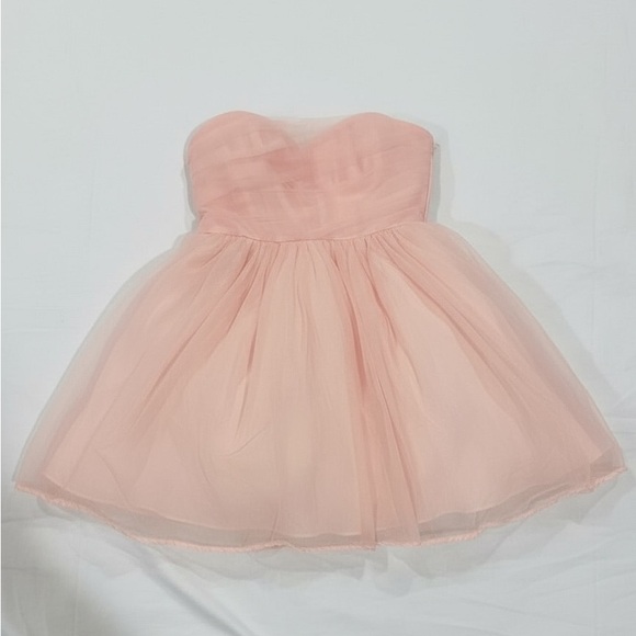 New York & Company Strapless Pink Tulle Dress - Picture 4 of 6